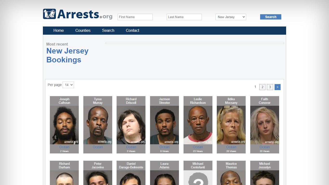 New Jersey Arrests and Inmate Search