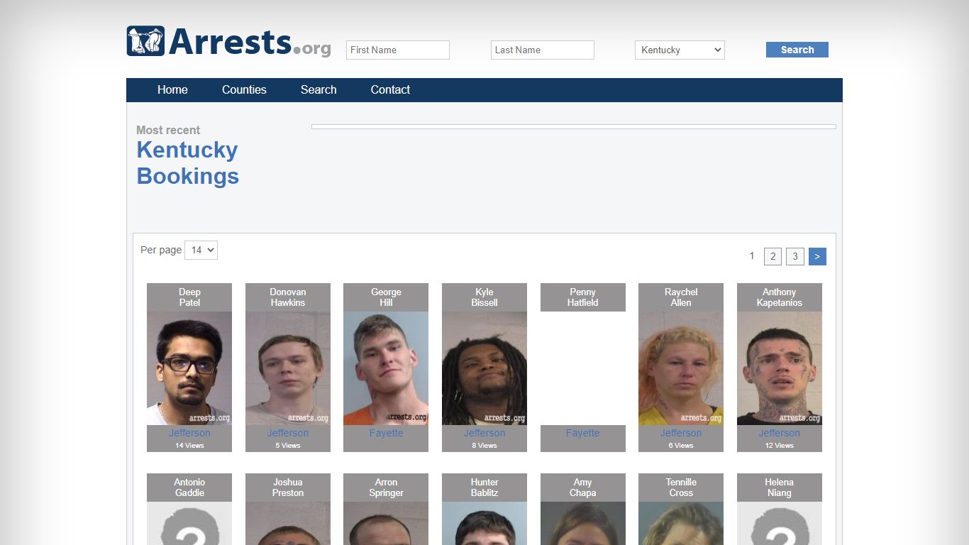 Kentucky Arrests and Inmate Search