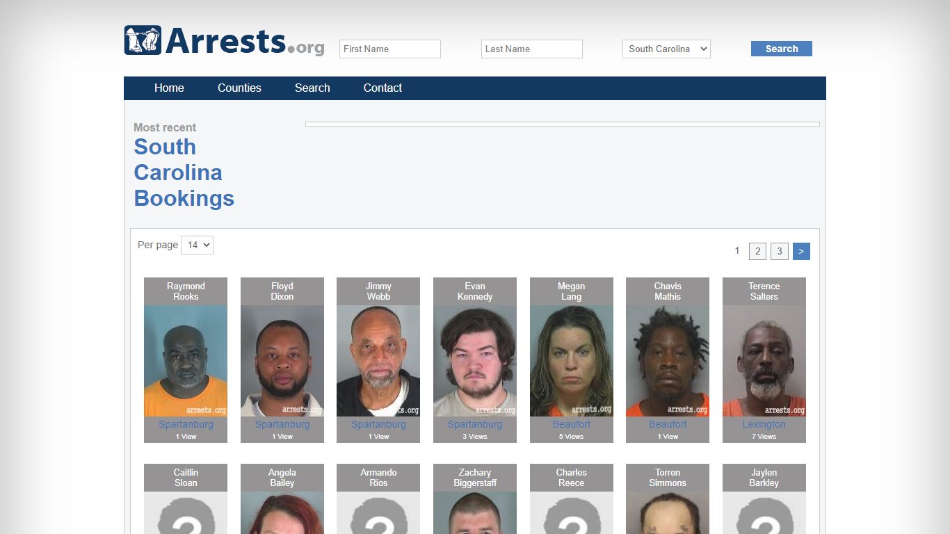 South Carolina Arrests and Inmate Search