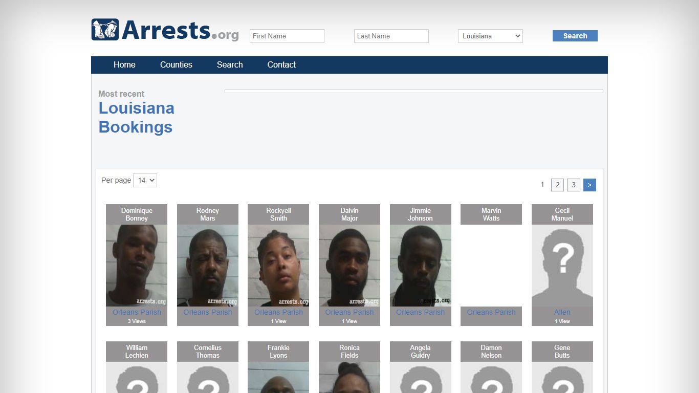 Louisiana Arrests and Inmate Search