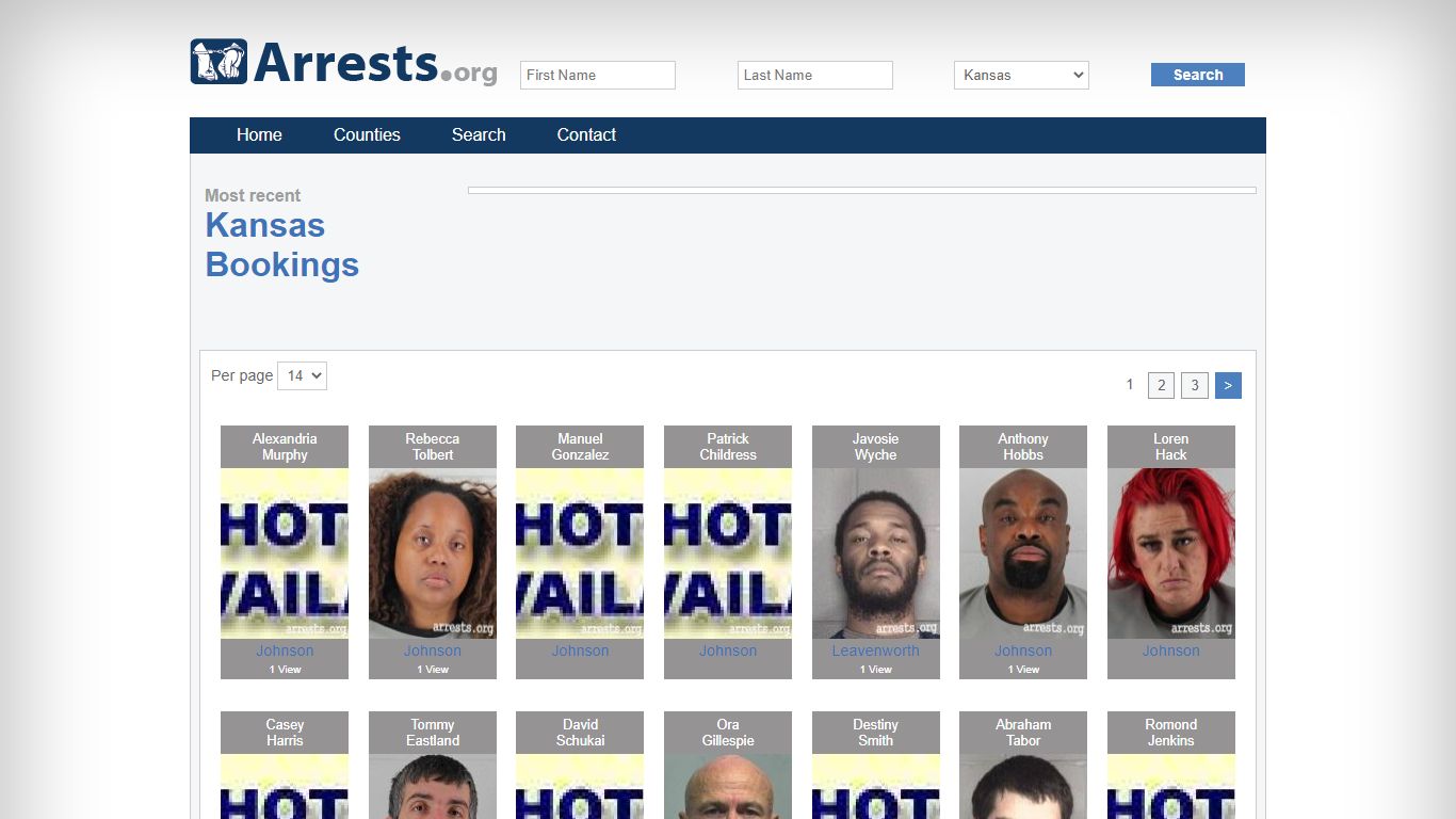 Kansas Arrests and Inmate Search