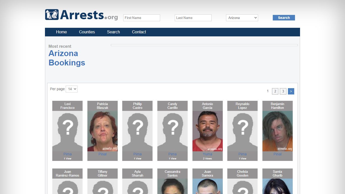 Arizona Arrests and Inmate Search